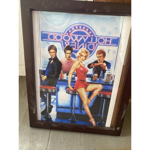 Hollywood Diner Legends Poster Elvis, Marilyn Monroe, James Dean, Marlon Brando - Picture 7 of 7